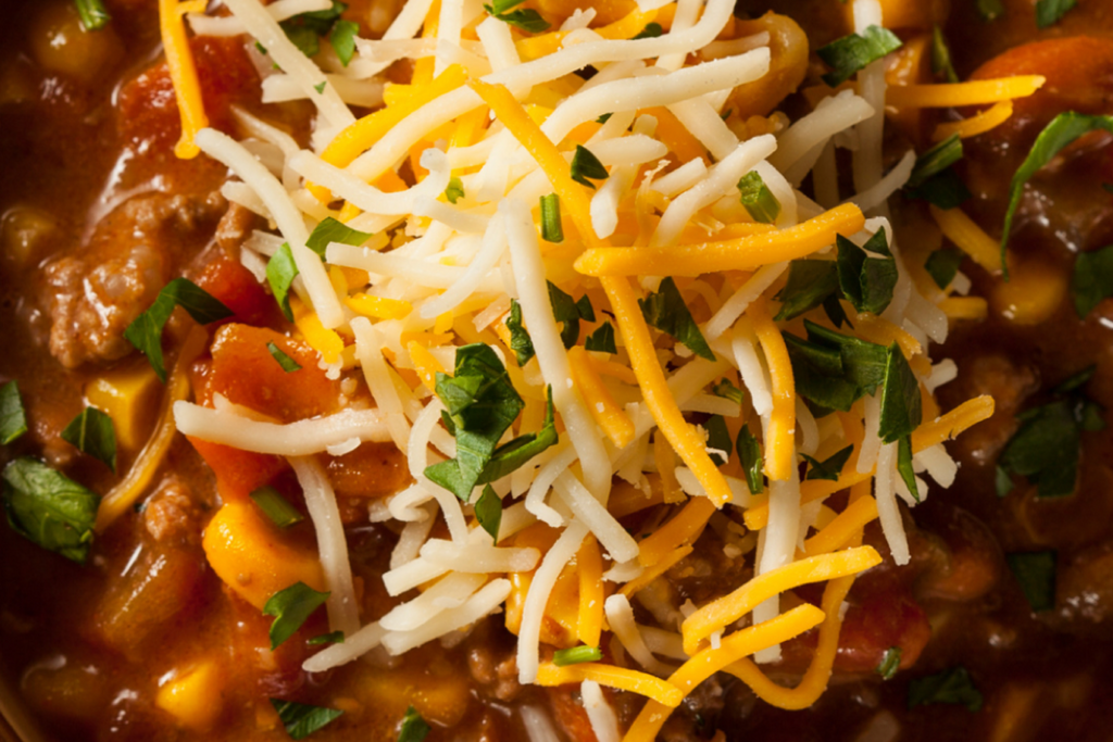 salsa collaborative chili with cheese