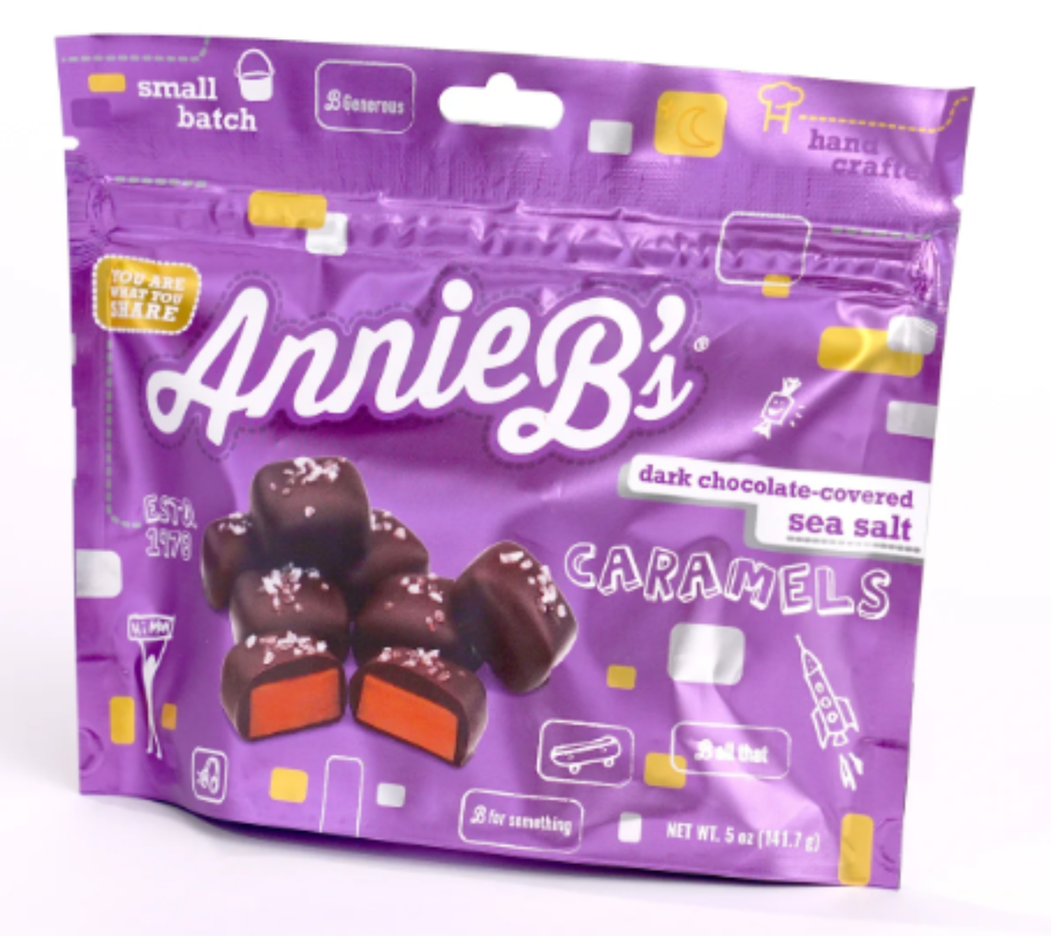 Annie's Chocolate Covered Sea Salt Pouch - 10ct