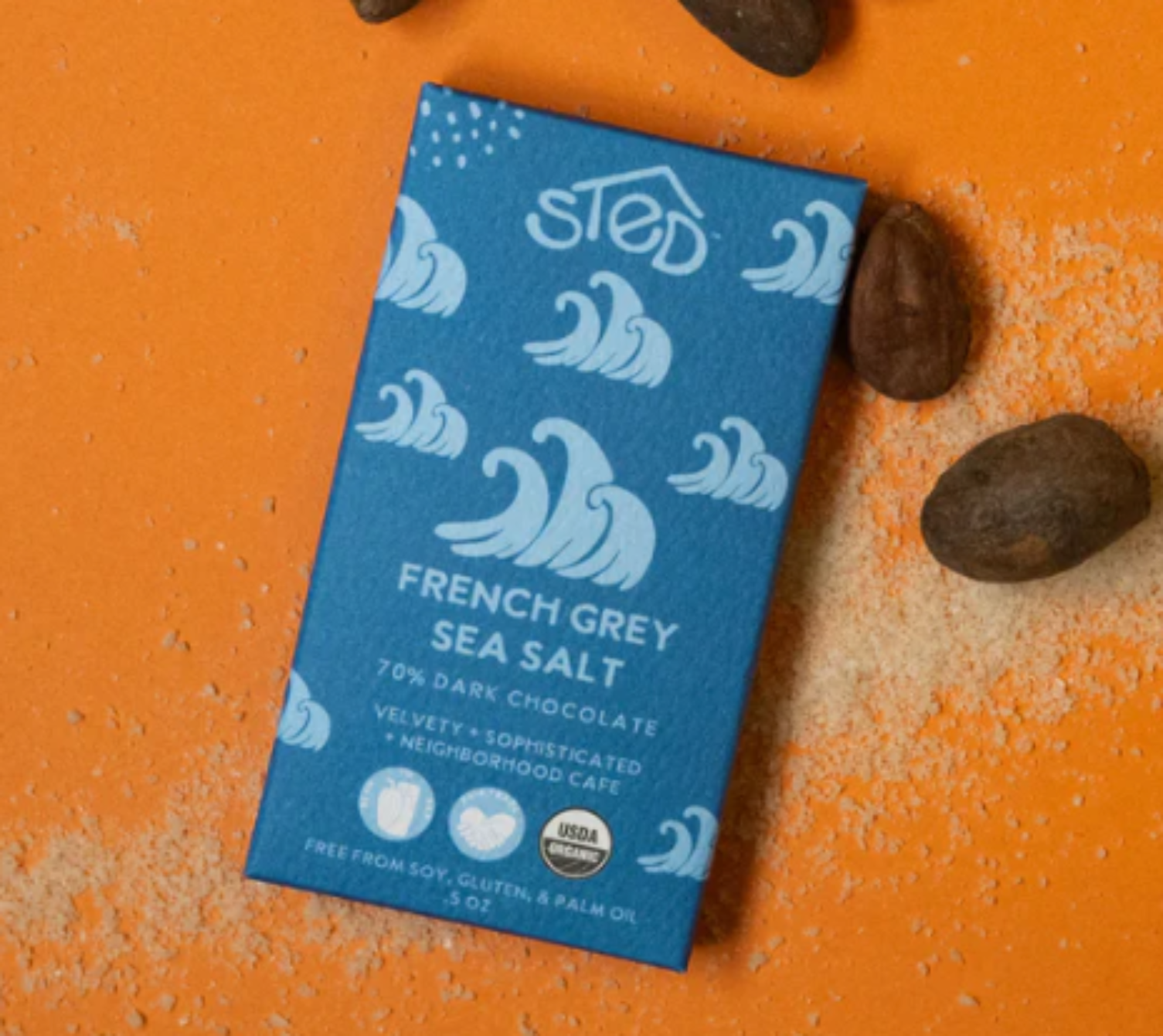 Mini French Grey Sea Salt Chocolate Bar .5oz