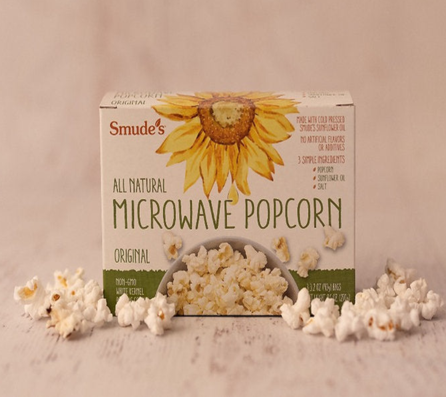 Smude's All-Natural Original Microwave Popcorn - 1 pouch